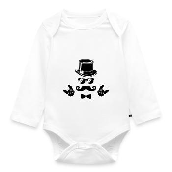 bräutigam - Baby Bio-Langarm-Body - Weiß - Vorne