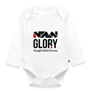 MANN RUHM | Sportlich lässig | Echte Geschenke für Männer - Baby Bio-Langarm-Body - Weiß - Vorne