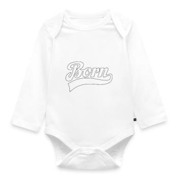 Born in 2005 - Limited Edition Birthday - Organic Longsleeve Baby Bodysuit - white - Front