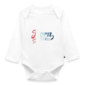 Born in 2005 - Limited Edition - Birthday - Organic Longsleeve Baby Bodysuit - white - Front