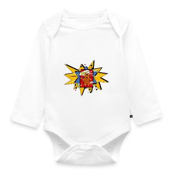 Alsace Pop ART - Organic Longsleeve Baby Bodysuit - white - Front