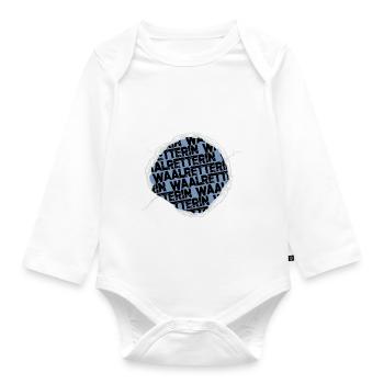 meeresbewohner lustig spaß humor bday grausamkeit - Baby Bio-Langarm-Body - Weiß - Vorne