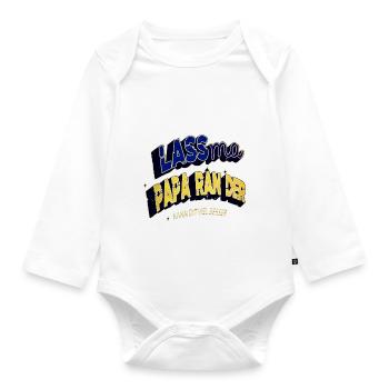 eine familie ein team lieben geschenkidee humor - Baby Bio-Langarm-Body - Weiß - Vorne
