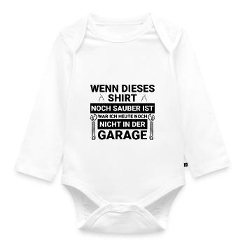 Handwerker Handyman Handwerk Werkzeug Baustelle - Baby Bio-Langarm-Body - Weiß - Vorne
