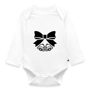 Bells - Organic Longsleeve Baby Bodysuit - white - Front