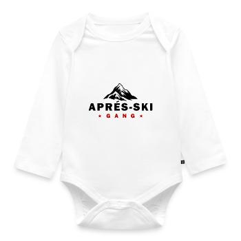 Après-ski Gang - Organic Longsleeve Baby Bodysuit - white - Front