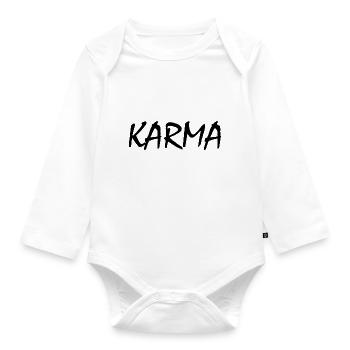 Karma - Organic Longsleeve Baby Bodysuit - white - Front