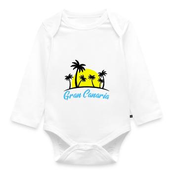 gran canaria - Baby Bio-Langarm-Body - Weiß - Vorne