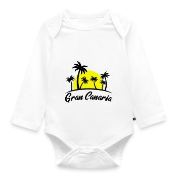 gran canaria - Baby Bio-Langarm-Body - Weiß - Vorne