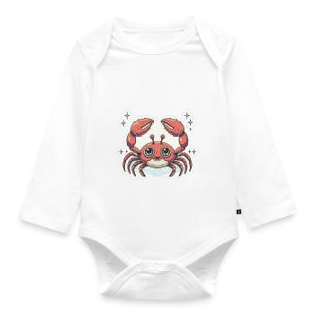 Amoureux du crabe - Body Bébé bio manches longues - blanc - Devant