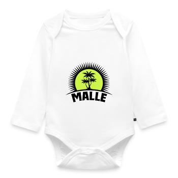 malle - Baby Bio-Langarm-Body - Weiß - Vorne