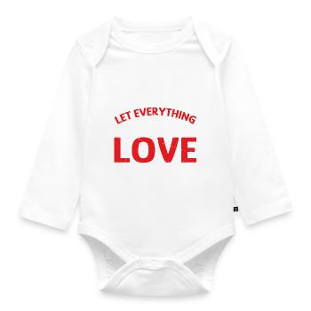 Let Everything You Do Be Done In Love 7 - Baby Bio-Langarm-Body - Weiß - Vorne