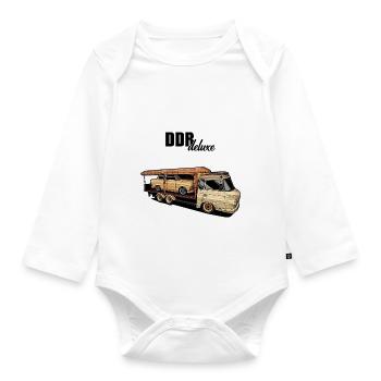 Barkas // Illustration - Organic Longsleeve Baby Bodysuit - white - Front