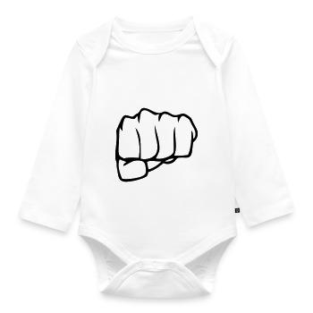 faust - Baby Bio-Langarm-Body - Weiß - Vorne