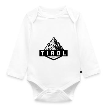 Tyrol Mountain - Organic Longsleeve Baby Bodysuit - white - Front
