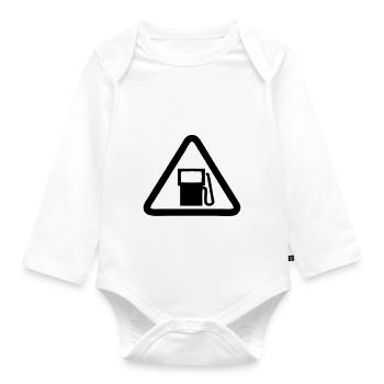 Filling Station,Gasoline,Diesel fuel - Organic Longsleeve Baby Bodysuit - white - Front