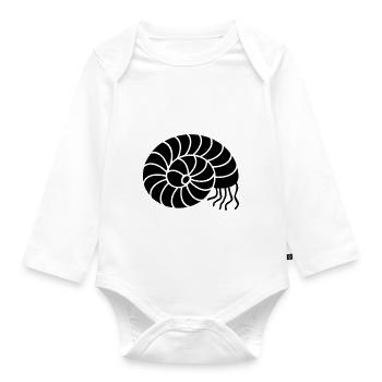 Cephalopoda (1c) - Baby Bio-Langarm-Body - Weiß - Vorne