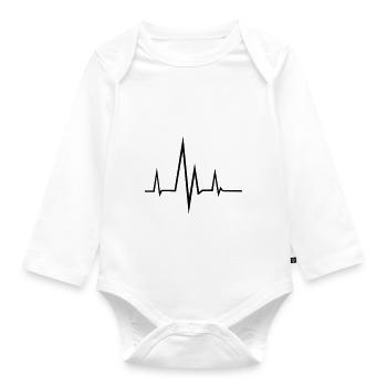 Frequenz - Puls - Baby Bio-Langarm-Body - Weiß - Vorne