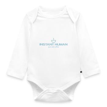Instant Human - Baby Bio-Langarm-Body - Weiß - Vorne