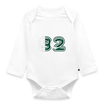 TEAM 92 PAKISTAN - Organic Longsleeve Baby Bodysuit - white - Front