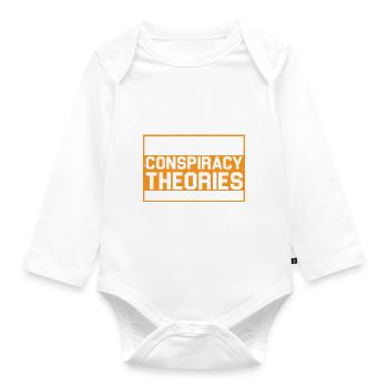 I Need New Conspiracy Theories 4 - Organic Longsleeve Baby Bodysuit - white - Front