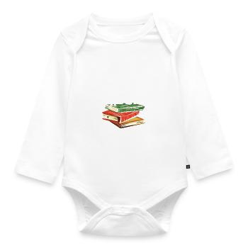 Read Return Repeat Library Worker Librarian Book - Baby Bio-Langarm-Body - Weiß - Vorne