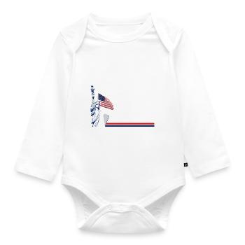 This Is My Voting Shirt Political Election Your - Organic Longsleeve Baby Bodysuit - white - Front