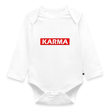 Karma - Organic Longsleeve Baby Bodysuit - white - Front