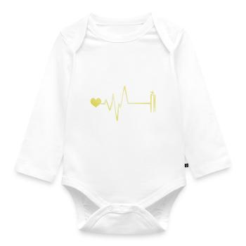 Oxygen Diving Heart Pulse - Organic Longsleeve Baby Bodysuit - white - Front