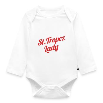 St. Tropez Lady - Organic Longsleeve Baby Bodysuit - white - Front