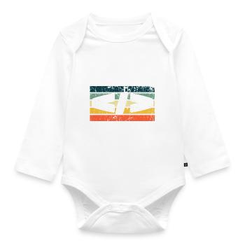 Retro Web Developer Programmer Coding - Baby Bio-Langarm-Body - Weiß - Vorne