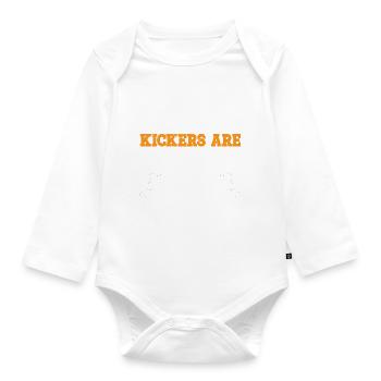 Kickers Are People Too 20 - Organic Longsleeve Baby Bodysuit - white - Front