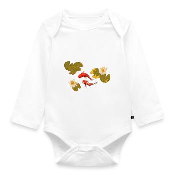 Meerestiere - Baby Bio-Langarm-Body - Weiß - Vorne