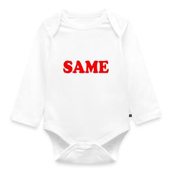 Same - Baby Bio-Langarm-Body - Weiß - Vorne