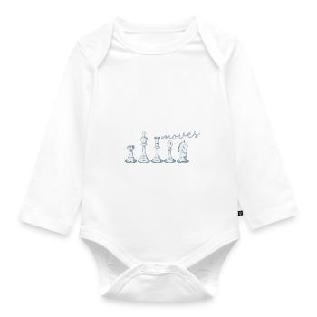 I've Got Some Awesome Moves Chess Player Gift - Baby Bio-Langarm-Body - Weiß - Vorne