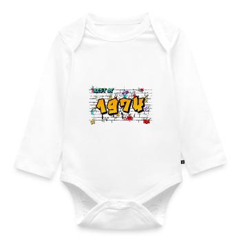 Street Legend 1974 Graffiti – 51 ans d’audace - Body Bébé bio manches longues - blanc - Devant