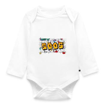 Graffiti Vibes seit 2005 – 20 Jahre Urban Edge - Baby Bio-Langarm-Body - Weiß - Vorne