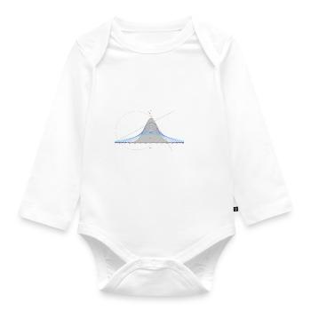 Mathematics - Evaluation, Integration, Gauss - Organic Longsleeve Baby Bodysuit - white - Front