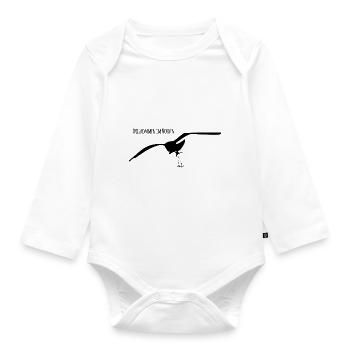 Welcome to the north - Organic Longsleeve Baby Bodysuit - white - Front