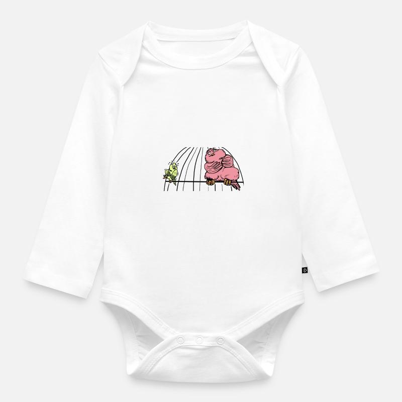 De nouveaux amis? - Body Bébé bio manches longues - blanc