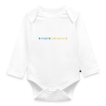Citation de discipline sur la motivation - Body Bébé bio manches longues - blanc - Devant