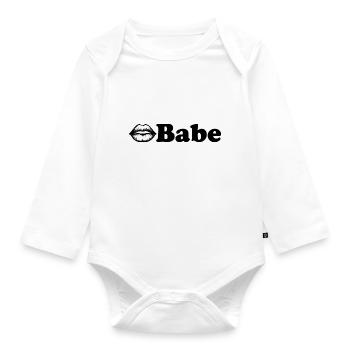 Babe - Baby Bio-Langarm-Body - Weiß - Vorne