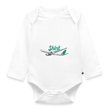 This Is My Airport Shirt Vacation Trip Traveler - Organic Longsleeve Baby Bodysuit - white - Front