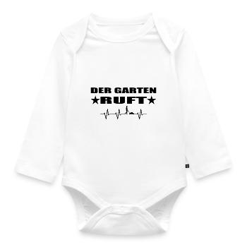Garten - Baby Bio-Langarm-Body - Weiß - Vorne