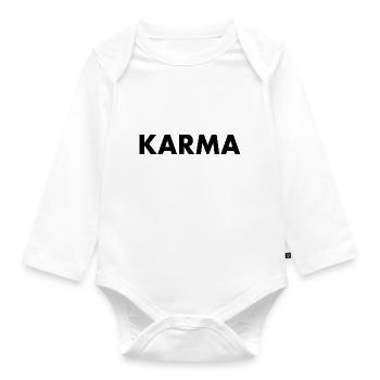 Karma - Organic Longsleeve Baby Bodysuit - white - Front