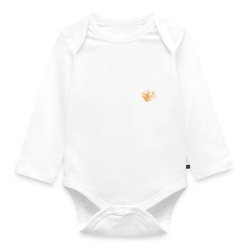 Luna Custom Name for Women Kids Toddlers - Luna - Organic Longsleeve Baby Bodysuit - white - Front