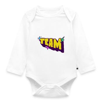 Team - Organic Longsleeve Baby Bodysuit - white - Front