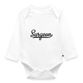 Chirurg - Baby Bio-Langarm-Body - Weiß - Vorne
