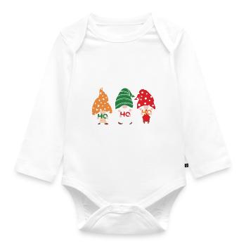 Noël Noël Gnomies - Body Bébé bio manches longues - blanc - Devant