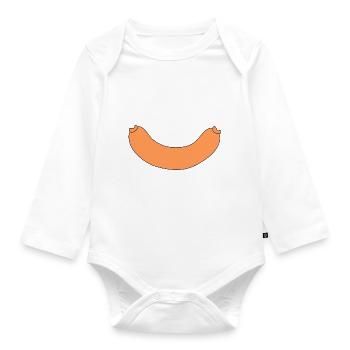 Wurst - Baby Bio-Langarm-Body - Weiß - Vorne